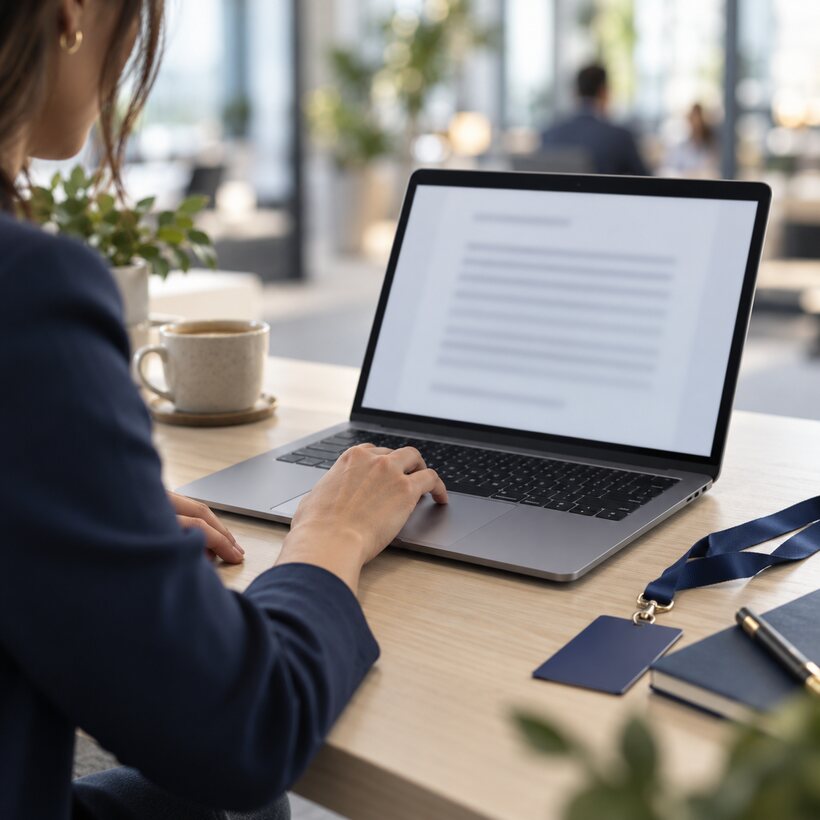 A new employee signing onboarding documents on a tablet